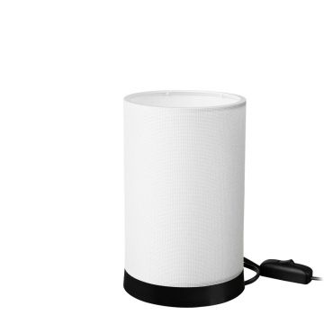 Lampa de Masa Fana din pvc, Crem, D14x21 cm