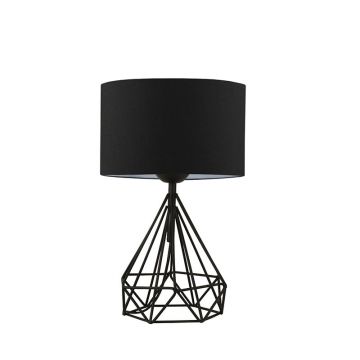 Lampa de masa PWL-1079, negru, D24x41 cm