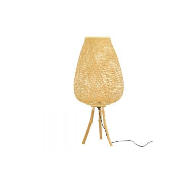 Lampa de podea Vazel bambus, Natural, D46x94 cm
