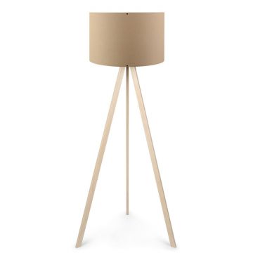 Lampadar PWL-1060, MDF/textil, 38x38x140 cm