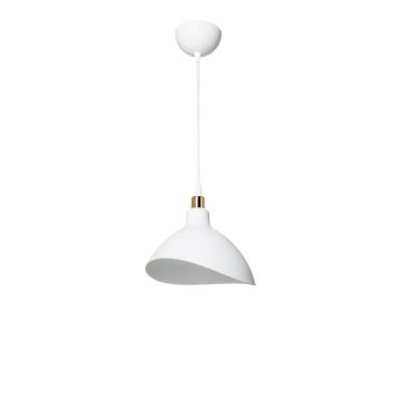 Lustra de tavan cu un singur bec Oufoa, neagra, D22x22 cm