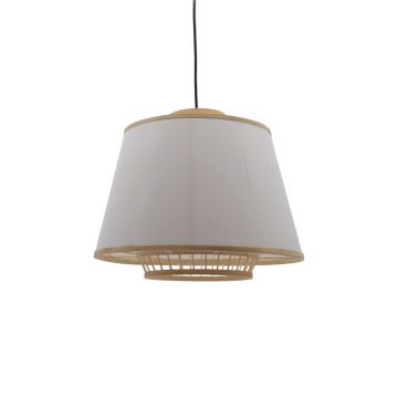 Lustra din bambus Certy Boho, Natural, 50x50x33 cm