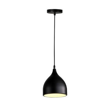 Lustra Perce metal, negru, 17x17x100 cm