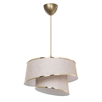 Lustra PWL-1127, bej-maro-auriu, 33x65 cm