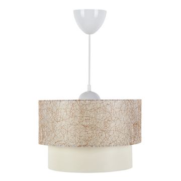 Lustra tavan PWL-1087, alb-Gri, D30x20 cm