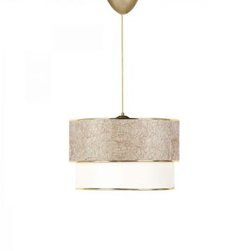 Lustra tavan PWL-1089, Crem-auriu, D30x20 cm
