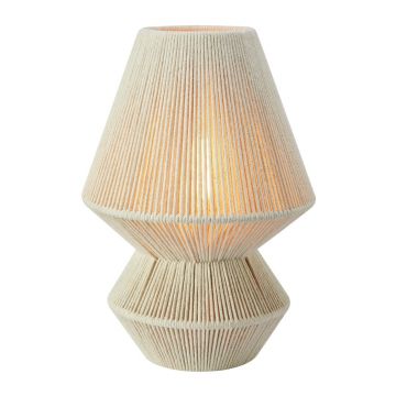 Veioză în culoare naturală cu abajur textil (înălțime 34 cm) Razzo – Markslöjd