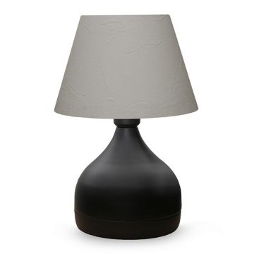Lampa de Masa PWL-1068, neagra-bej, D22x32 cm