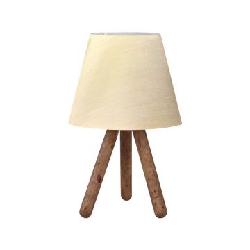 Lampa de Masa PWL-1071, bej-nuc, D22x32 cm