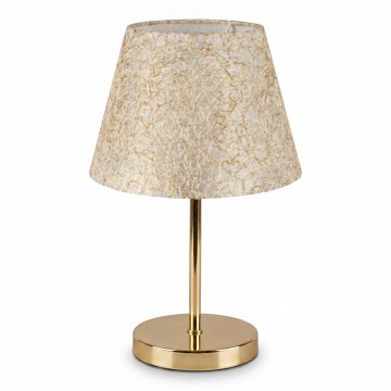 Lampa de Masa PWL-1074, bej-auriu, D22x37 cm