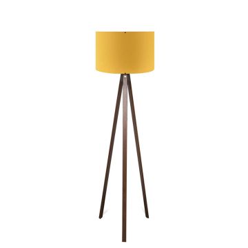 Lampa de podea PWL-1059, galben nuc, D38x140 cm
