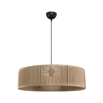 Lampa de tavan cu un singur bec Tebaha E27 în nuanță Naturală Φ55x20cm 55x55