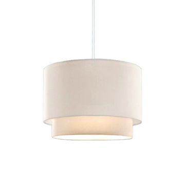 Lampa de tavan Tachi, crem, D30x20 cm