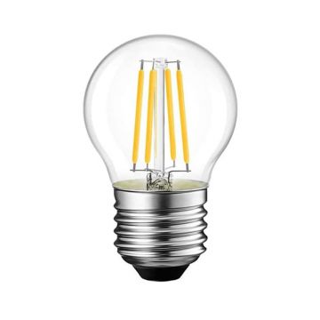 Lampa LED G45 Bec 3000K, Transparent, 5x5x15 cm