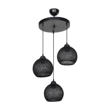 Lampa PWL-0973, Pako World, E27, Negru, 35x35x18 cm
