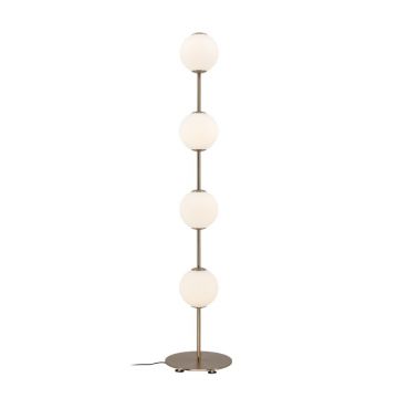 Lampadar alămiu LED cu intensitate reglabilă cu abajur din sticlă (înălțime 128 cm) Audrey Floor – UMAGE