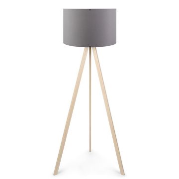 Lampadar PWL-1060, MDF/textil, 38x38x140 cm