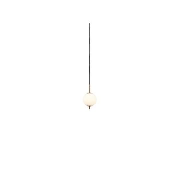 Lustră alămie LED din metal cu abajur din sticlă ø 12 cm Audrey – UMAGE