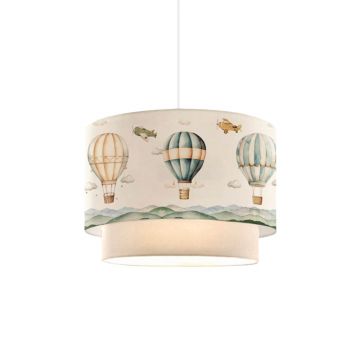 Lustră de tavan pentru copii Balon pakoworld în nuanță crem D30x20cm 30x30