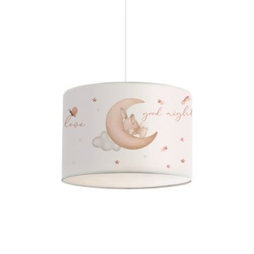 Lustra de tavan pentru copii Gary, Multicolor-alb, D24x21 cm