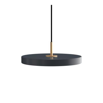 Lustră gri antracit LED cu intensitate reglabilă din metal cu abajur din metal ø 31 cm Asteria Plus – UMAGE