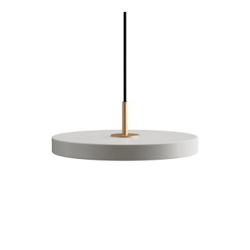 Lustră gri deschis LED cu intensitate reglabilă din metal cu abajur din metal ø 31 cm Asteria Plus – UMAGE