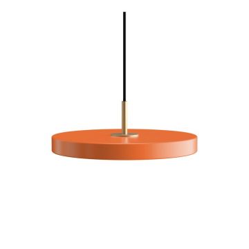 Lustră portocalie LED cu intensitate reglabilă din metal cu abajur din metal ø 31 cm Asteria Plus – UMAGE