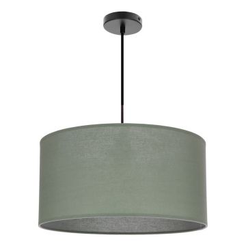 Lustră verde cu abajur textil ø 40 cm Shanti – Candellux Lighting