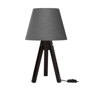 Veioza Adeck, Pako World, E27, Maro-Gri, 25x25x45 cm