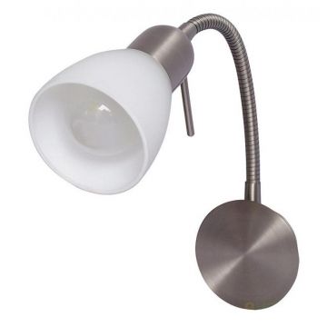 Aplica de perete, crom satinat, cablu cu intrerupator Soma 6300 RX