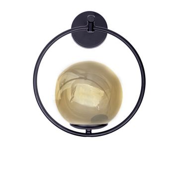 Aplica de perete cu 1 lumina Blento Pako World Negru 20x20x20 cm