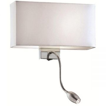 Aplica de perete cu cu reader LED HOTEL AP2 BIANCO 035949