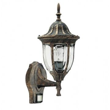 Aplica de perete exterior cu senzor, IP43, up light, auriu antic Milano 8370 RX