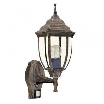 Aplica de perete exterior cu senzor, IP43, up light, auriu antic Nizza 8458 RX