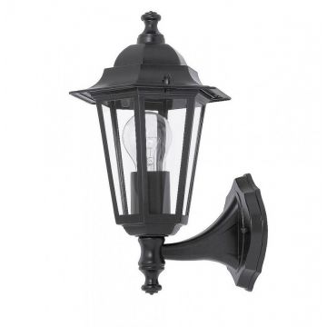 Aplica de perete exterior IP43, up light, negru Velence 8204 RX