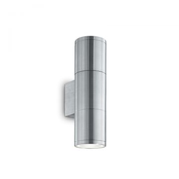 Aplica de perete exterior IP44 GUN AP2 SMALL ALLUMINIO 033013