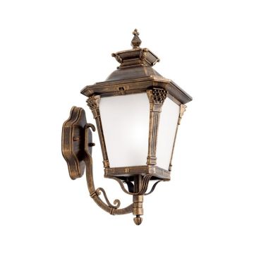 Aplica de perete exterior stil clasic IP23 Aiko AL 11-1138/1 Patina/aufwarts OR