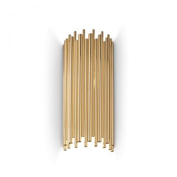 Aplica din metal design clasic PAN AP2, auriu 208794