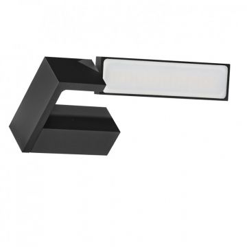 Aplica LED cu spot directionabil pentru baie IP44 Dalen 3000K neagra