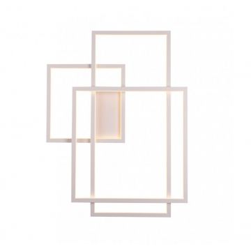 Aplica LED XXL perete / tavan design modern GEOMETRIC alba W0234 MX