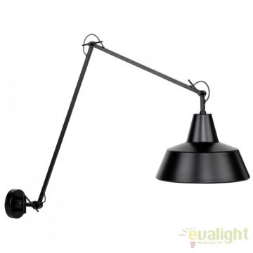 Aplica moderna din metal cu brat articulat CHICAGO negru CHICAGO/WA/B