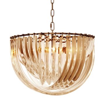 Candelabru design LUX Murano 50cm, champagne 111903 HZ