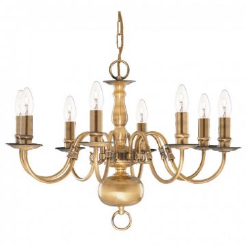 Candelabru traditional stil clasic Flemish alama 8L 1019-8AB SRT