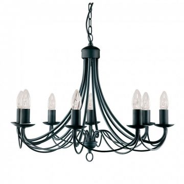 Candelabru traditional stil clasic Maypole negru 8L 6348-8BK SRT