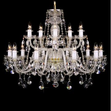 Lustra 15 brate cristal Bohemia L11 009/15/1-A; lip.