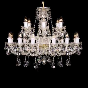 Lustra 18 brate cristal Bohemia L11 009/18/1-A; lip.
