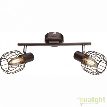Lustra aplicata 2 brate cu finisaj bronz AKIN 54801-2 GL