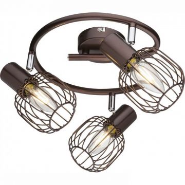 Lustra aplicata 3 brate cu finisaj bronz AKIN 54801-3 GL