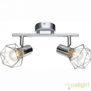 Lustra aplicata design modern 2 spoturi finisaj cromat Xara I 54802-2 GL