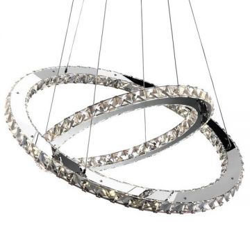 Lustra avangard cu cristale, inele reglabile,LED Marilyn 67032-60 GL